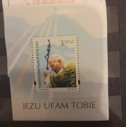Znaczki kolekcjonerskie - bloczek z pontyfikatu JPII