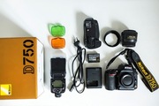 Nikon D750 + obiektyw 35 mm + lampa