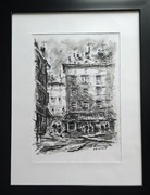 Praca autorska malowana węglem 