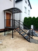 Balustrada zewnętrzna schodowa balkonowa barierka