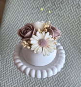 Zestaw Dekoracyjny: Bukiet z wosku + Tacka