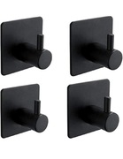 4szt haczyki samoprzylepne czarne bezinwazyjne 