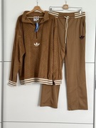 Oryginalny dres Adidas Originals komplet set bluza welur spodnie XL/L