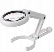 Składana lupa 5X 10X Podświetlana soczewka ręczna do