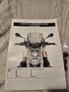 Szyba owiewka regulowana uniwersalna 