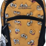 plecak emotikony żółty – PRODUKT POLSKI,wycieczkowy,szkolny