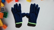 Rękawiczki dziecięce palce granatowy polar 5 lat