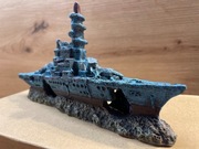 Dekoracja do akwarium - Okręt wojenny