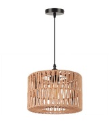 Boho Lampa Wisząca Rattanowa Piękna Nowa.