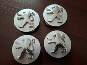 PEUGEOT 4 ORYGINALNE DEKIELEKI DO FELG 60 MM 