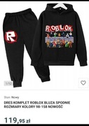 Komplet dresowy ocieplany Roblox dla chłopca  rozmiar 158
