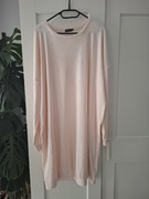 Piżama,koszula nocna, blady róż,welurow XL/42