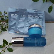 Zestaw koreański PREMIUM Hyaluron Squalane – serum krem maski