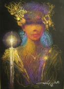 ANIOŁ ŚWIATŁA * pastel olejny * MIKOŁAJ KONCZALSKI