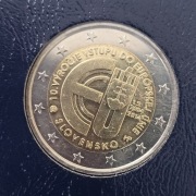 Słowacja 2 euro, 2014 10. rocznica wstąpienia do Unii Europejskiej