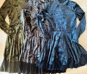 Zestaw 3 sukienek RESERVED welurowych świątecznych rozmiar 128 