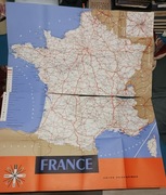 Mapa ścienna - Francja turystyczna