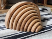 Duża układanka Tęcza 30x15x5 zabawka montessori 