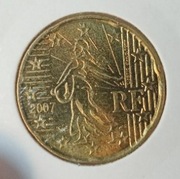 FRANCJA 20 CENTÓW 2007 - HOLDER