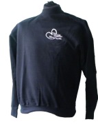 bluza bawełniana granatowa , haft rozm S 2szt