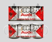 Kubek z nadrukiem AUDI prezent logo 330ml