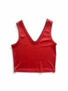 Crop-top prążkowany oversize, Vero Moda, S