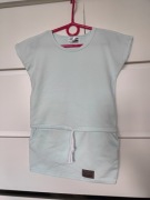 miętowa sukienka Label 98 cm lato nowa bez metki