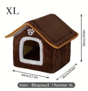 Pluszowa Duża Buda legowisko domek dla kota psa XL