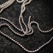 Srebrny łańcuszek na paznokcie 20cm - wybór, ozdoby na paznokcie 3d