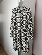 Czarno biała sukienka wzorzysta rozm. M H&M