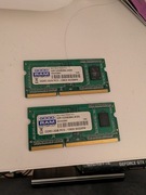 Pamięć RAM GOODRAM DDR3 2GB 1333MHz PC3-10600 SODIMM – 2 szt. (4GB)