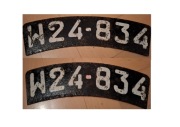 Tablica rejestracyjna stara przedwojenna wojskowa motocykl wzór 1937