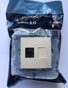 Gniazdo komputerowe kat.5e Simon10 C51.01/41 krem
