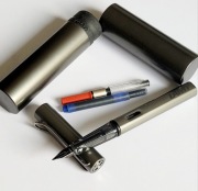 Lamy Lx F Ruten Ruthenium pióro z tubą, nabojem i tłoczkiem do atramentu