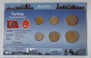 ZESTAW MONET OBIEGOWYCH TURCJI