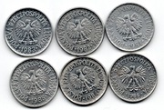 PRL ZESTAW MONET 1 ZŁOTY 1981 - 1986 6 SZTUK