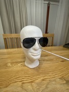 Okulary przeciwsłoneczne czarne Raj Ban porysowane