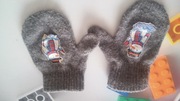 Szare rękawiczki 10cm na jeden palec
