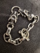 Srebro próby 925 unikat męska bransoletka 