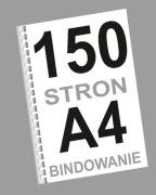 książka ksero A4 mono do 150 stron + bindowanie