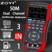 Oscyloskop dwukanałowy 50MHz + multimetr  Zoyi ZT-703S
