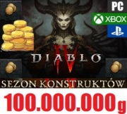 100.000.000 GOLD Diablo 4 Sezon 3 Konstruktów