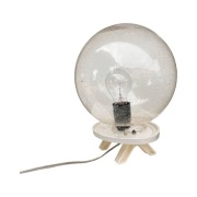 Lampa Space Age z kulistym kloszem bubble glass, Niemcy lata 70.