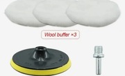 Polerka na wiertarkę - wkrętarkę + trzy pady wełniane 