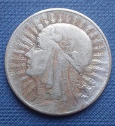 5 złotych 1933  Głowa kobiety AG 750 11g 28mm srebro