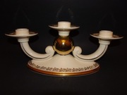 Bavaria, Alka, świecznik porcelanowy trójramienny Olympia, 1938-58