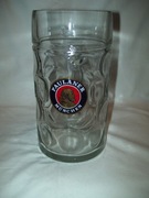 KUFEL SZKLANY - PAULANER - MUNCHEN- 1 LITR