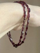 Rodolit zjawiskowy naturalny różowy granat. Korale