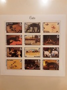 Gambia 1994 Mi 1888-99 koty arkusz czysty idealny komplet