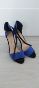 Buty sandały na szpilce niebieski r. 41